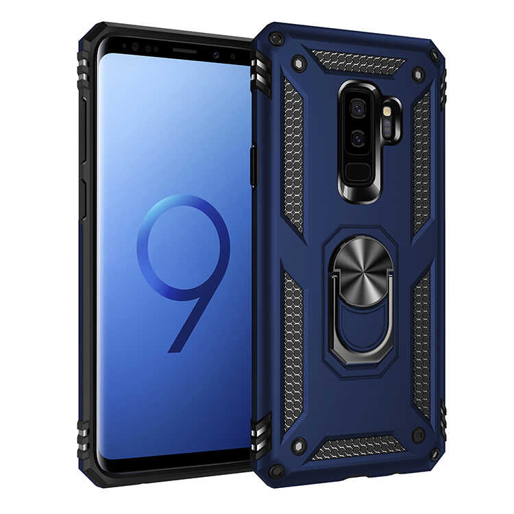 Galaxy Uyumlu S9 Plus Kılıf Zore Vega Kapak-Mavi