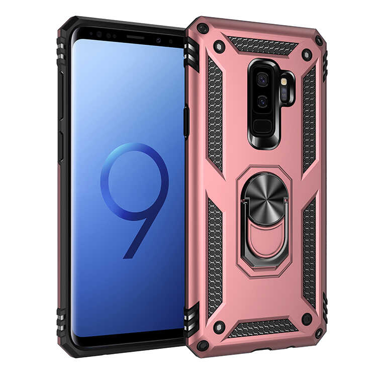 Galaxy Uyumlu S9 Plus Kılıf Zore Vega Kapak-Rose gold