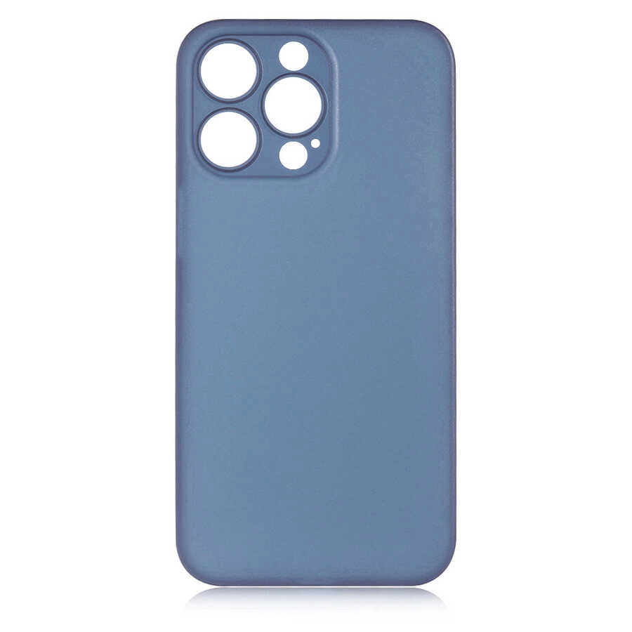 iPhone Uyumlu 13 Pro Kılıf Zore 1.Kalite PP Kapak-Mavi