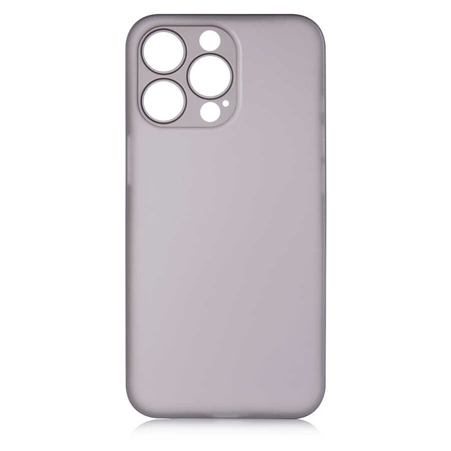 iPhone Uyumlu 13 Pro Max Kılıf Zore 1.Kalite PP Kapak-Füme