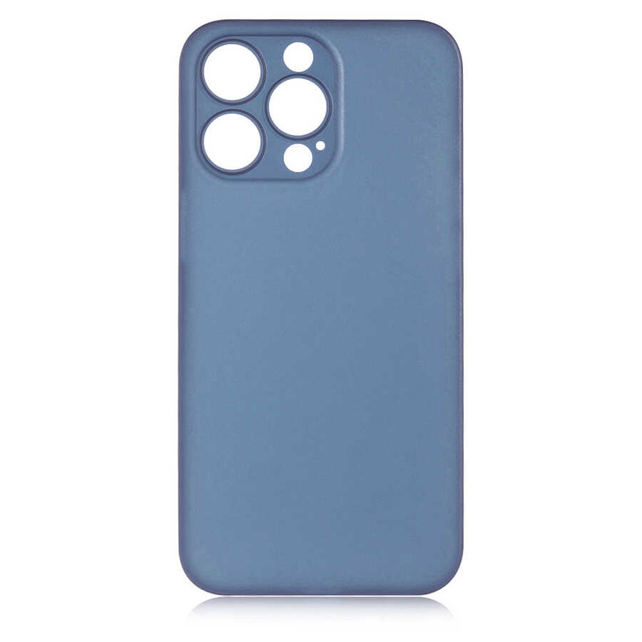 iPhone Uyumlu 13 Pro Max Kılıf Zore 1.Kalite PP Kapak-Mavi