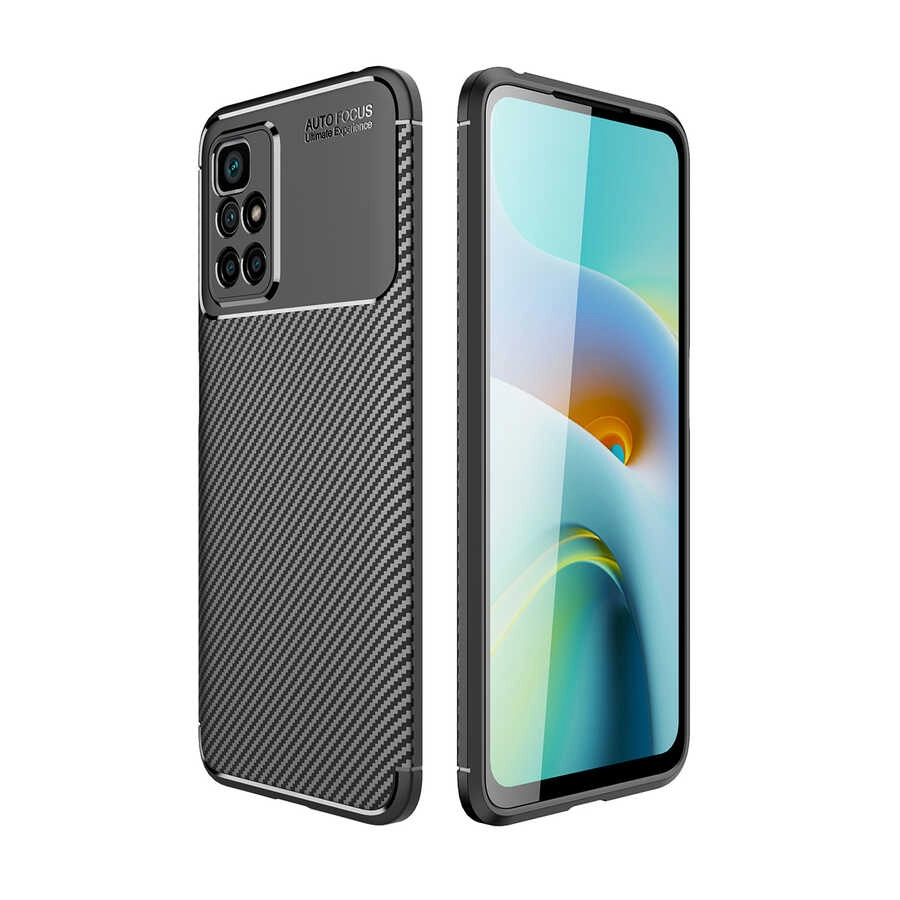 Xiaomi Uyumlu  Redmi 10 Kılıf Zore Negro Silikon Kapak-Siyah