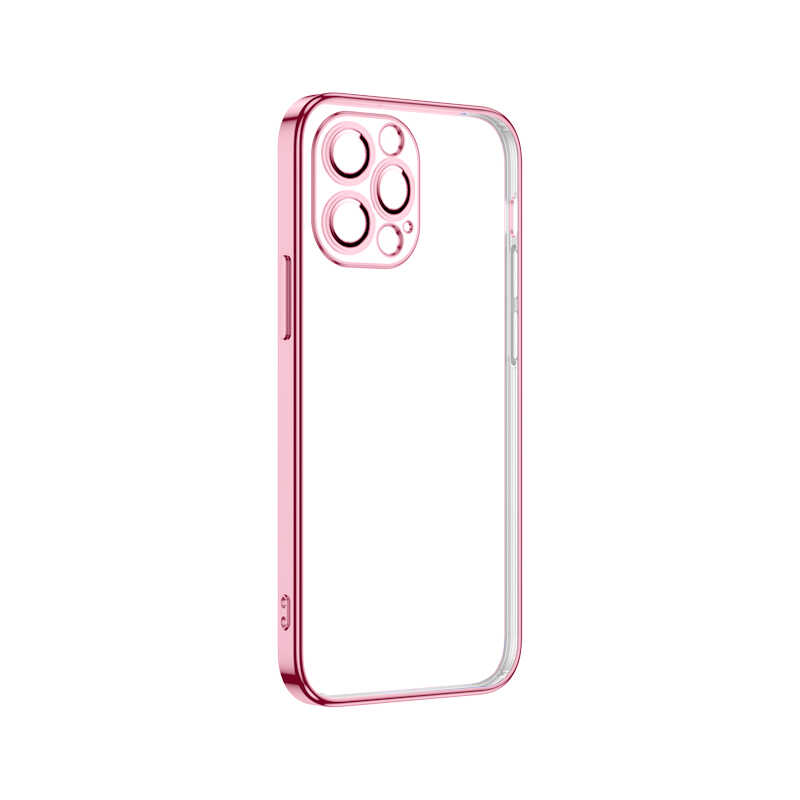iPhone Uyumlu 13 Pro Max Kılıf Zore Krep Kapak-Pembe