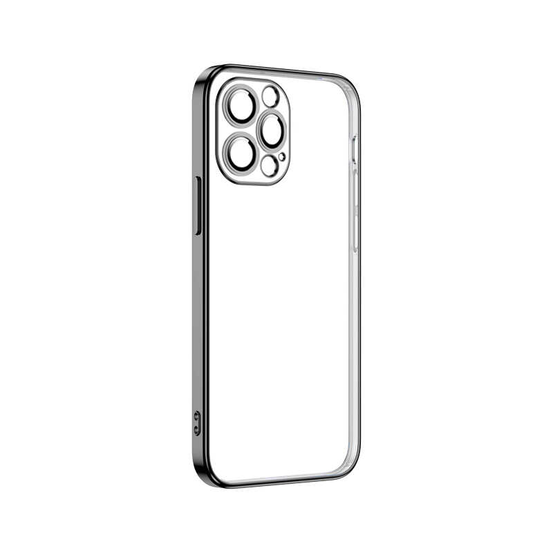 iPhone Uyumlu 13 Pro Max Kılıf Zore Krep Kapak-Siyah