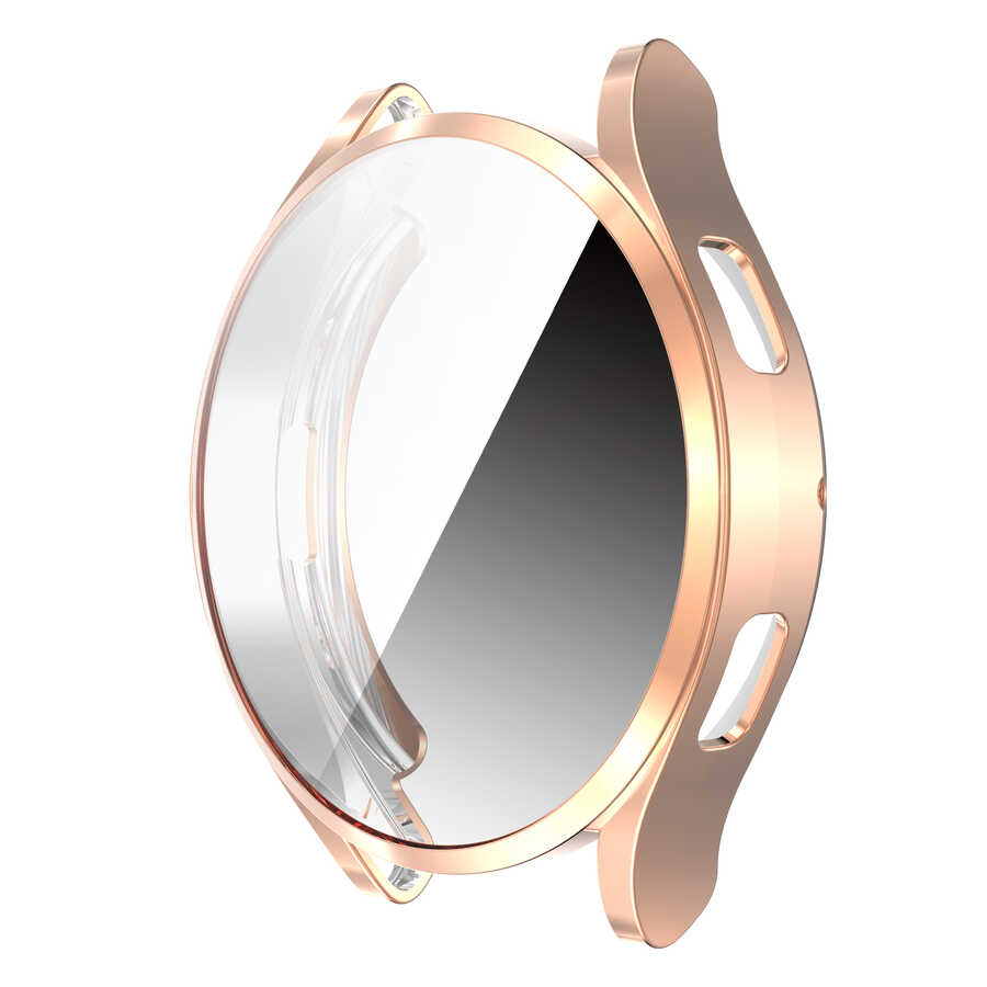 Galaxy Uyumlu Watch 4 44mm Zore Watch Gard 02 Ekran Koruyucu-Rose gold