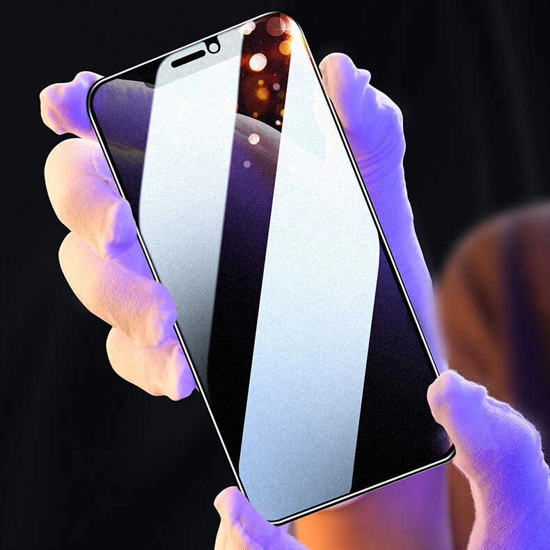 iPhone Uyumlu XR 6.1 Zore Fit Hard Mat Hayalet Cam Ekran Koruyucu