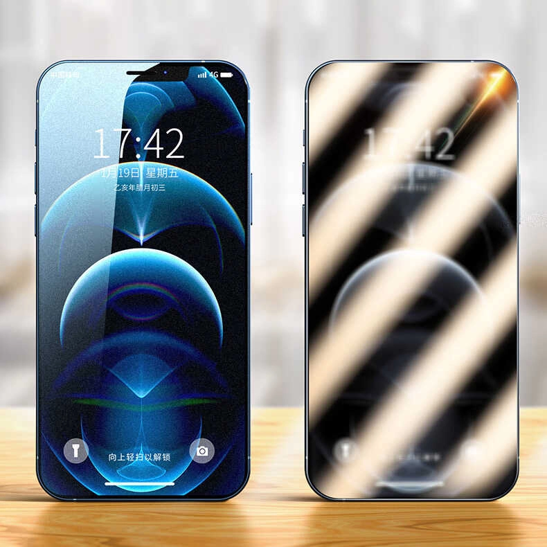 iPhone Uyumlu XR 6.1 Zore Fit Hard Mat Hayalet Cam Ekran Koruyucu