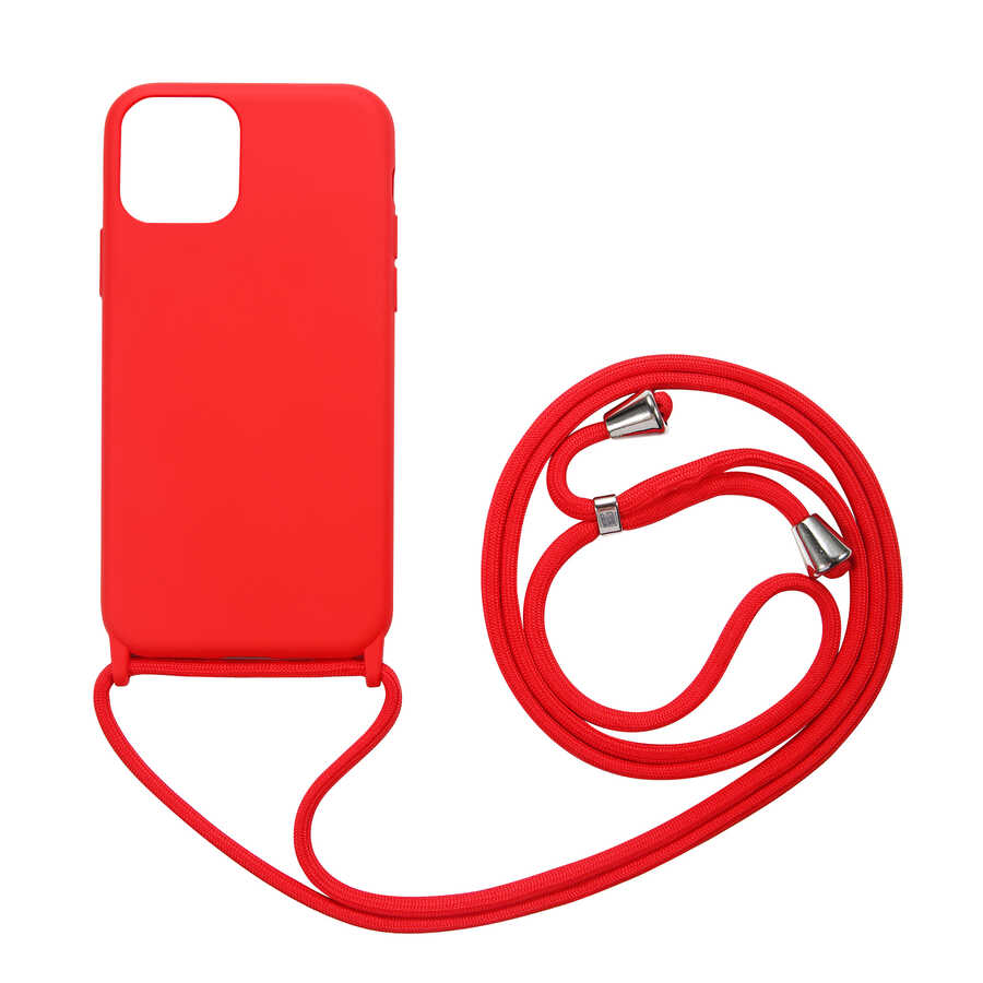 iPhone Uyumlu 13 Pro Max Kılıf Zore Ropi Kapak-Kırmızı