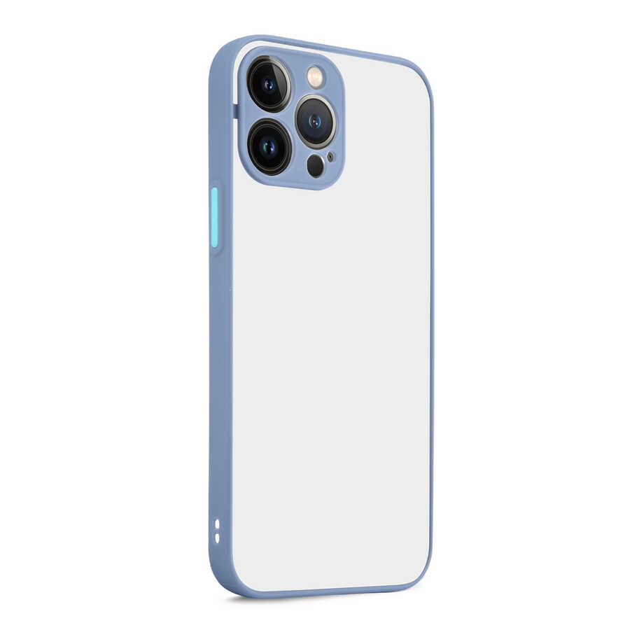 iPhone Uyumlu 13 Pro Max Kılıf Zore Hux Kapak-Mor