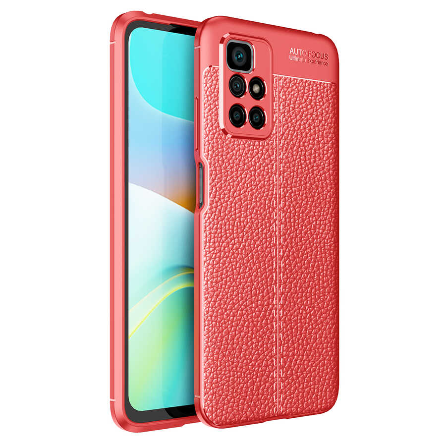Xiaomi Uyumlu  Redmi 10 Kılıf Zore Niss Silikon Kapak-Kırmızı