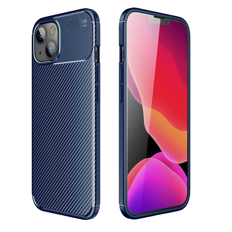 iPhone Uyumlu 13 Mini Kılıf Zore Negro Silikon Kapak-Lacivert