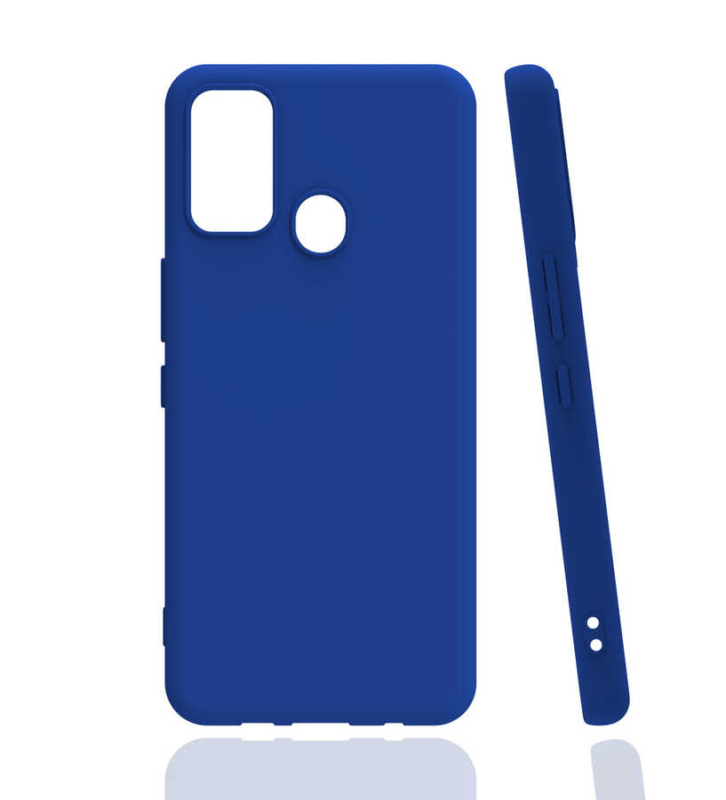 Tecno Spark 7 Kılıf Zore Biye Silikon-Mavi