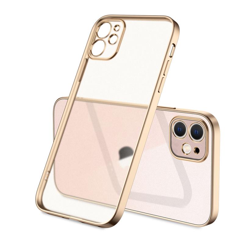 iPhone Uyumlu 12 Kılıf Zore Mat Gbox Kapak-Gold