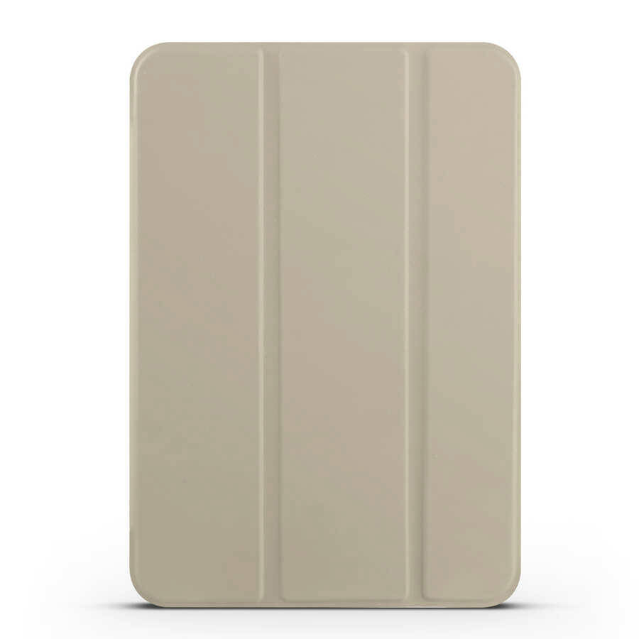 iPad Uyumlu Mini 2021 (6.Nesil) Zore Smart Kapak Standlı 1-1 Kılıf-Gold