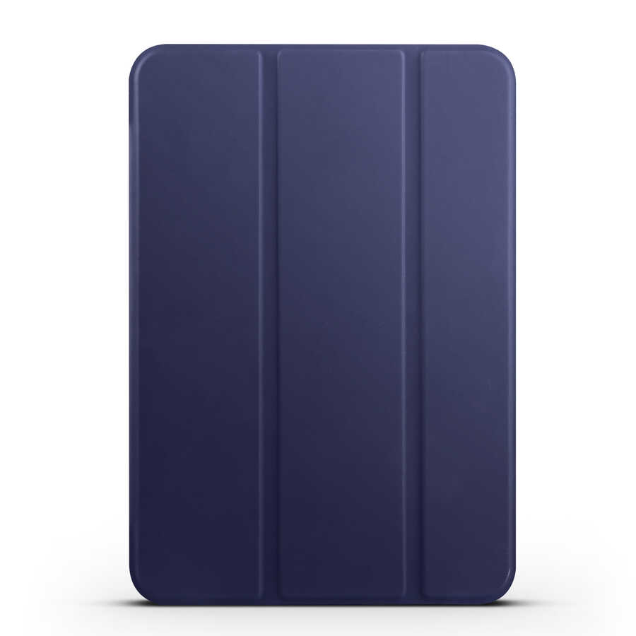 iPad Uyumlu Mini 2021 (6.Nesil) Zore Smart Kapak Standlı 1-1 Kılıf-Lacivert