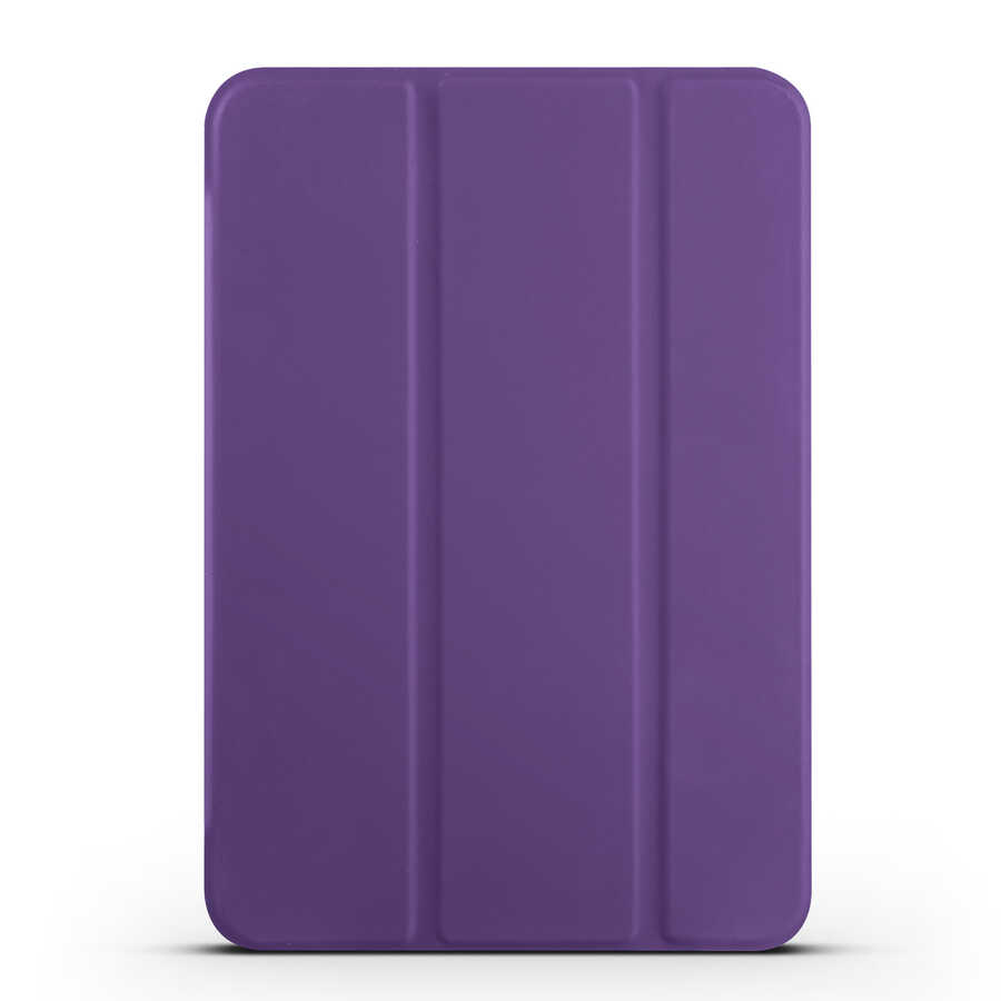 iPad Uyumlu Mini 2021 (6.Nesil) Zore Smart Kapak Standlı 1-1 Kılıf-Mor