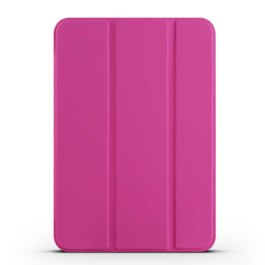 iPad Uyumlu Mini 2021 (6.Nesil) Zore Smart Kapak Standlı 1-1 Kılıf-Pembe