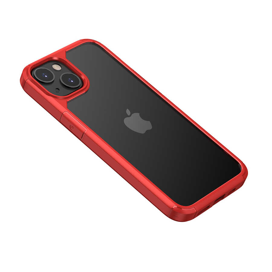iPhone Uyumlu 13 Mini Kılıf Zore Roll Kapak-Kırmızı