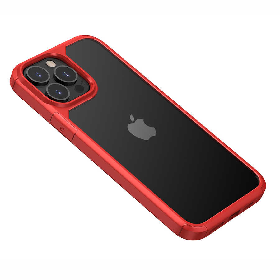 iPhone Uyumlu 13 Pro Max Kılıf Zore Roll Kapak-Kırmızı