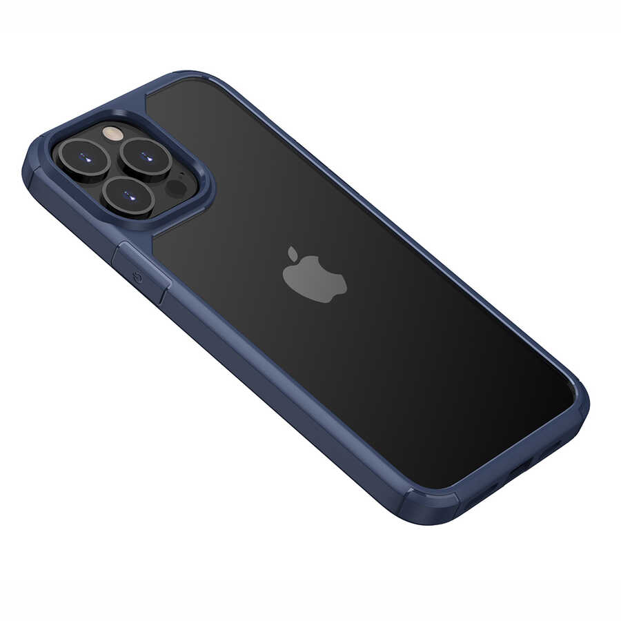 iPhone Uyumlu 13 Pro Max Kılıf Zore Roll Kapak-Mavi