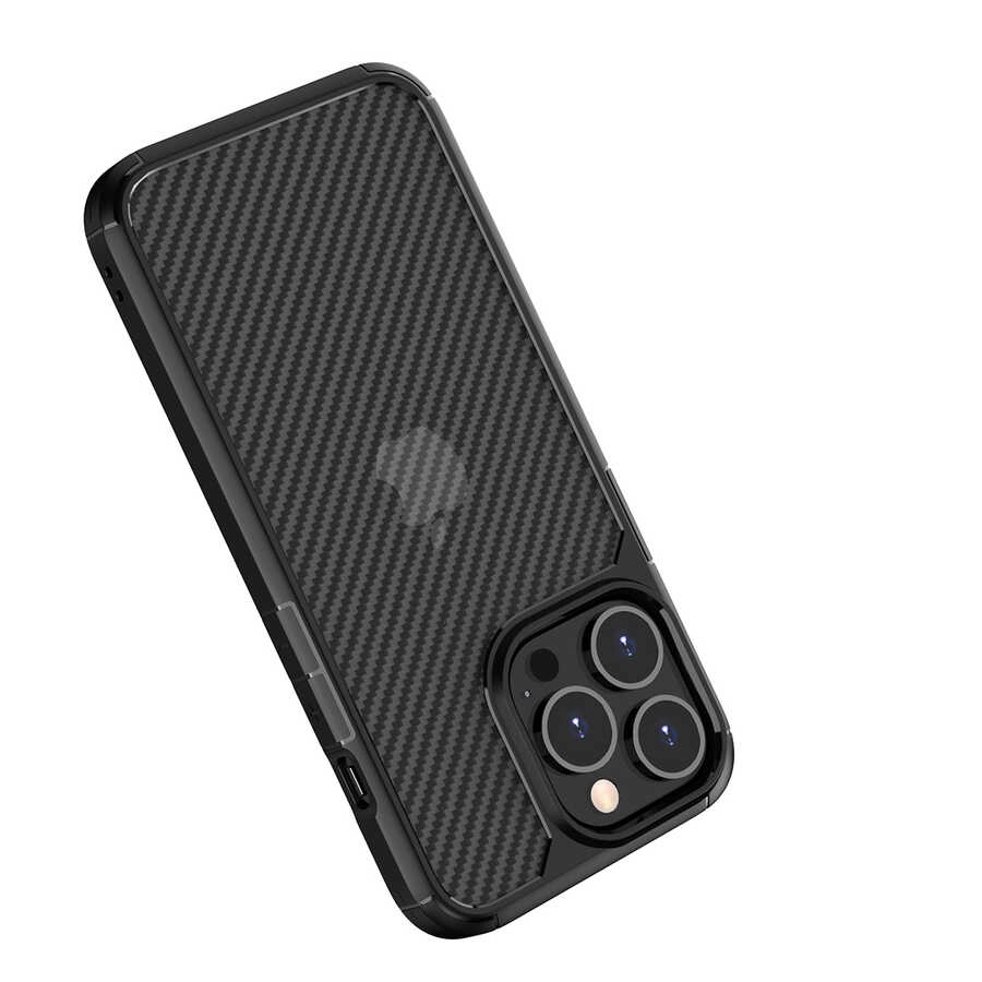 iPhone Uyumlu 13 Pro Max Kılıf Zore İnoks Kapak