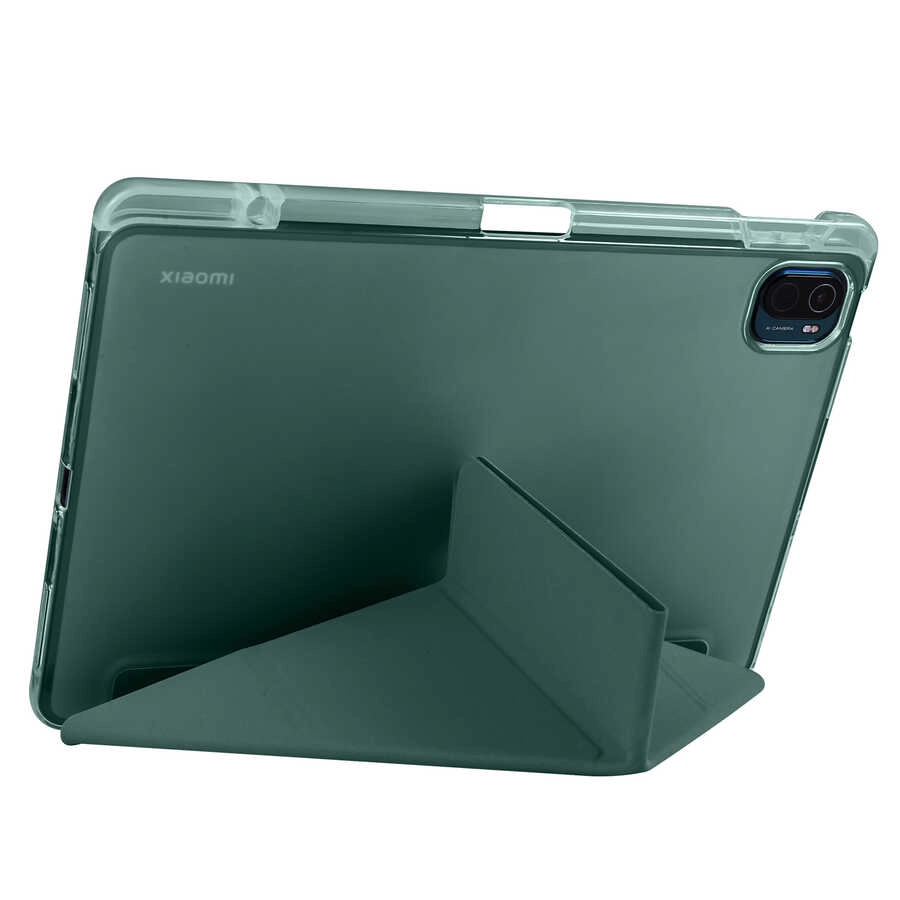 Xiaomi Uyumlu  Mi Pad 5 Kılıf Zore Tri Folding Kalem Bölmeli Standlı Kılıf