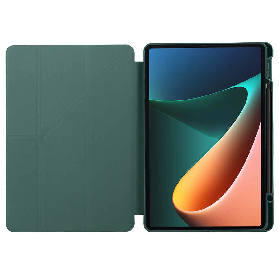 Xiaomi Uyumlu  Mi Pad 5 Kılıf Zore Tri Folding Kalem Bölmeli Standlı Kılıf