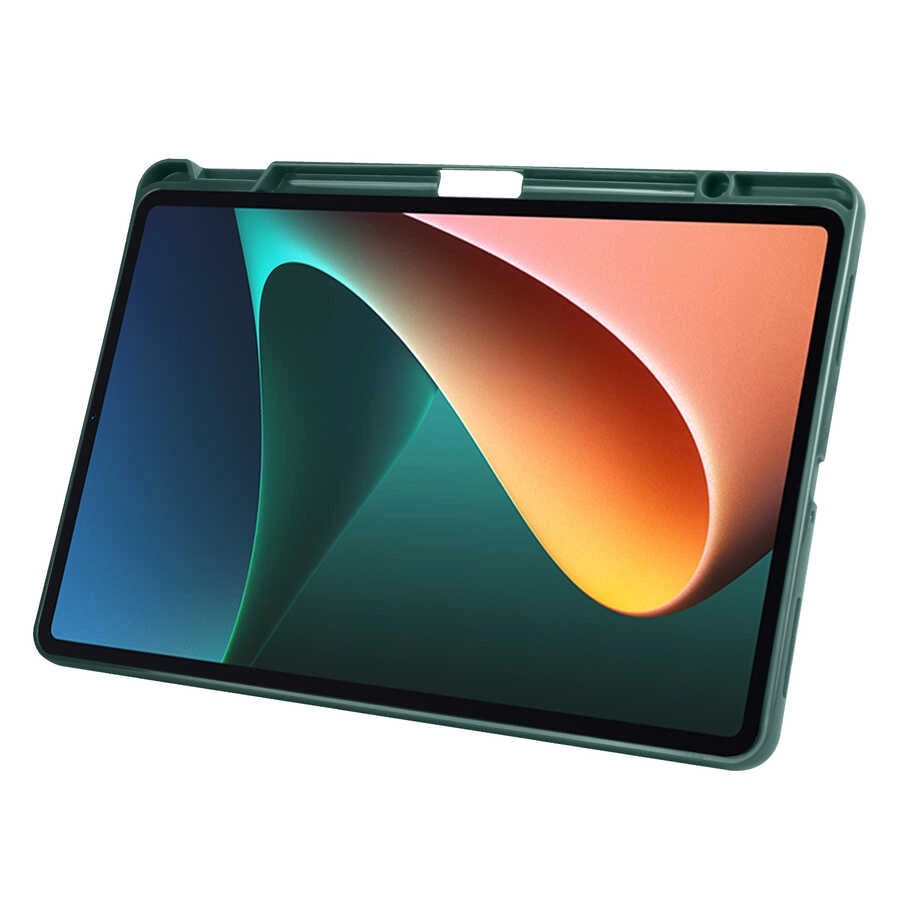 Xiaomi Uyumlu  Mi Pad 5 Kılıf Zore Tri Folding Kalem Bölmeli Standlı Kılıf