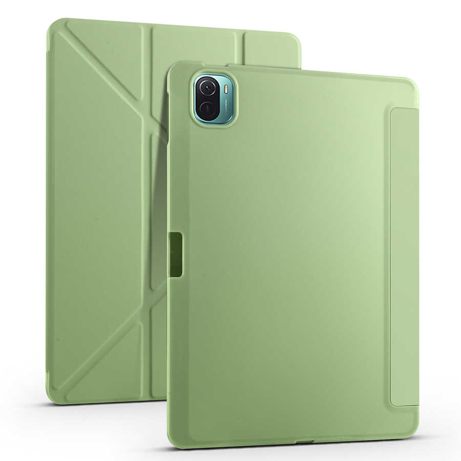 Xiaomi Uyumlu  Mi Pad 5 Kılıf Zore Tri Folding Kalem Bölmeli Standlı Kılıf