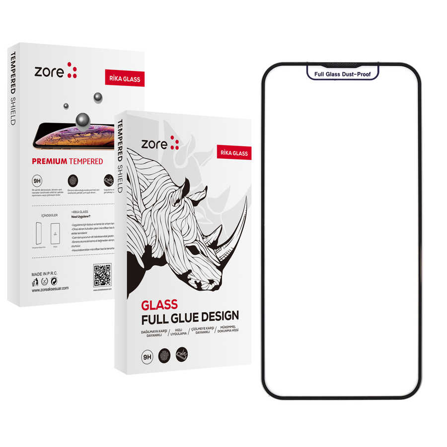 iPhone Uyumlu 13 Pro Max Zore Rika Premium Temperli Cam Ekran Koruyucu