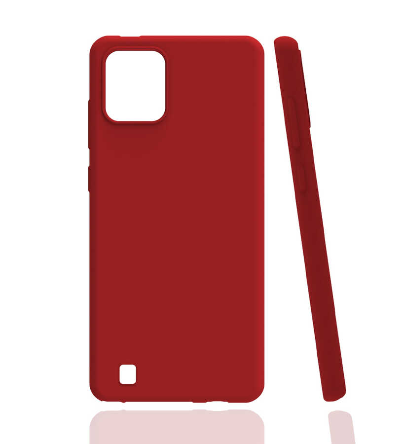 Realme C11 2021 Kılıf Zore Biye Silikon-Kırmızı