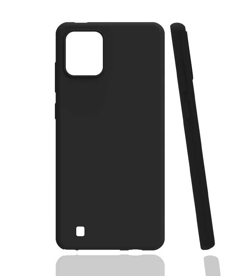 Realme C11 2021 Kılıf Zore Biye Silikon-Siyah