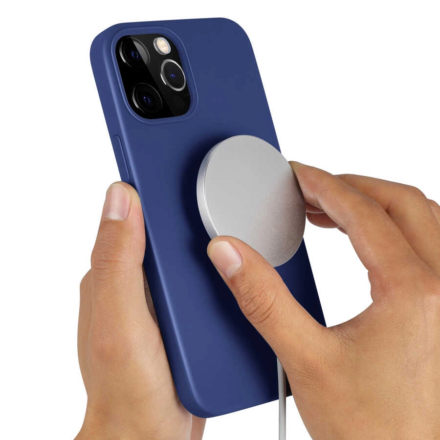 iPhone Uyumlu 13 Pro Max Kılıf Zore Silksafe Wireless Kapak