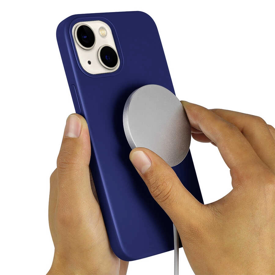 iPhone Uyumlu 13 Kılıf Zore Silksafe Wireless Kapak
