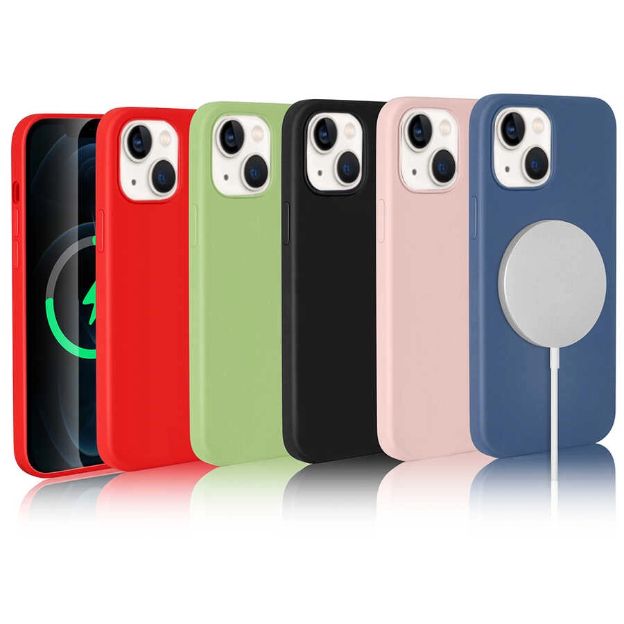 iPhone Uyumlu 13 Kılıf Zore Silksafe Wireless Kapak
