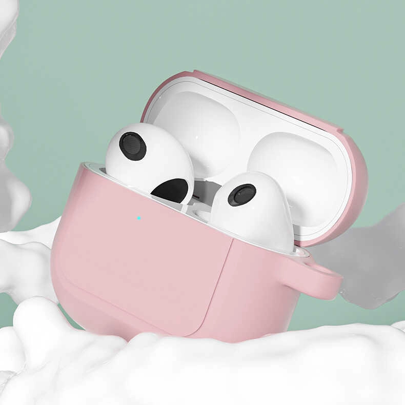 Airpods Uyumlu 3. Nesil Kılıf Zore Airbag 23 Kılıf-Beyaz