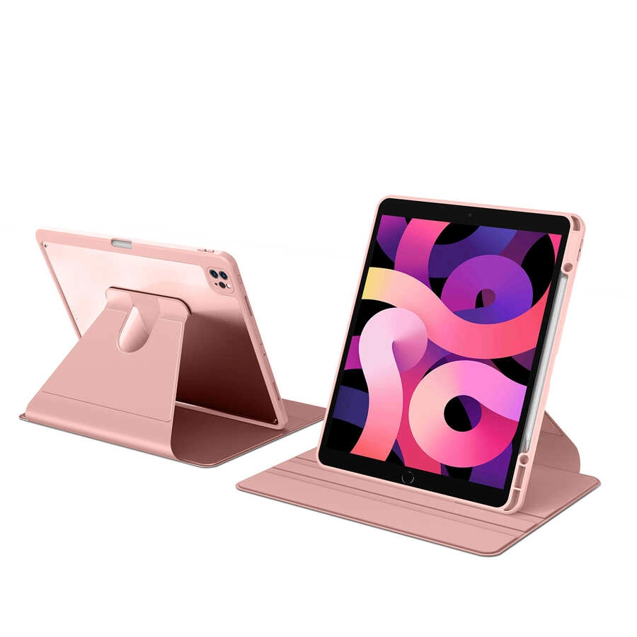 iPad Uyumlu Pro 12.9 2020 (4.Nesil) Kılıf Zore Nayn Dönebilen Standlı Kılıf