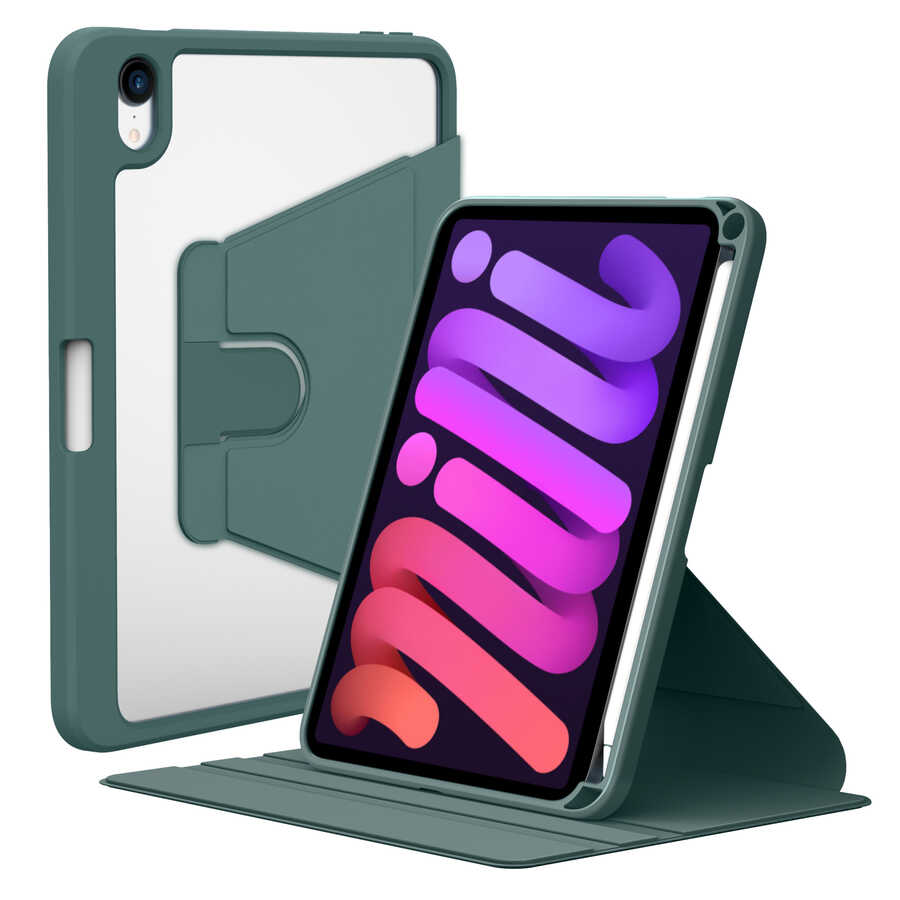 iPad Uyumlu Mini 2021 (6.Nesil) Kılıf Zore Nayn Dönebilen Standlı Kılıf