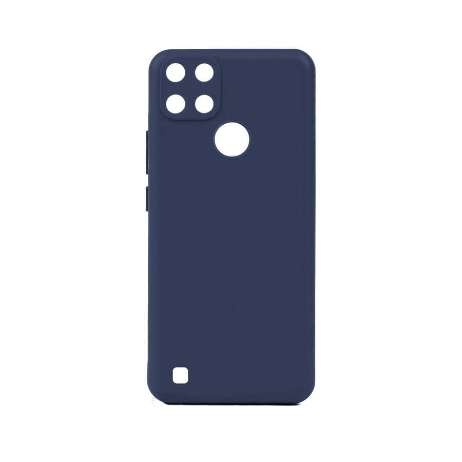Realme C21Y Kılıf Zore Biye Silikon-Lacivert