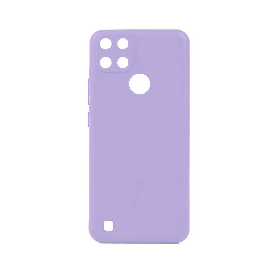Realme C21Y Kılıf Zore Biye Silikon-Lila