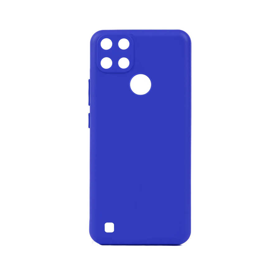 Realme C21Y Kılıf Zore Biye Silikon-Mavi