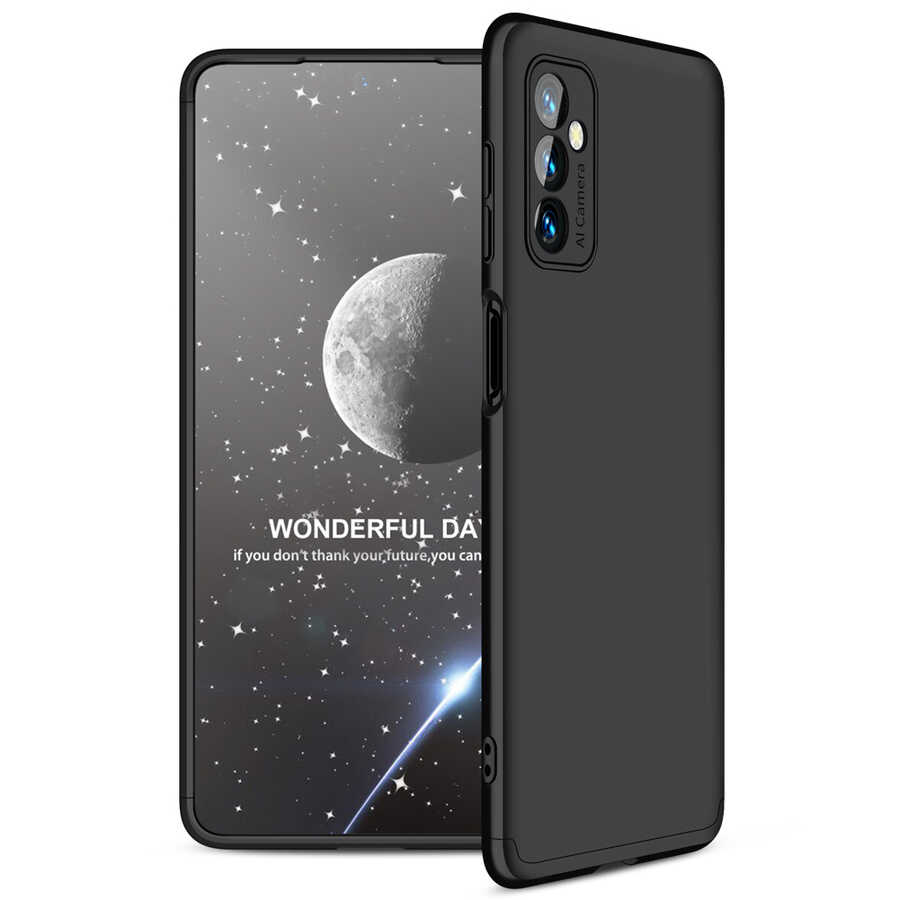 Galaxy Uyumlu M52 Kılıf Zore Ays Kapak-Siyah