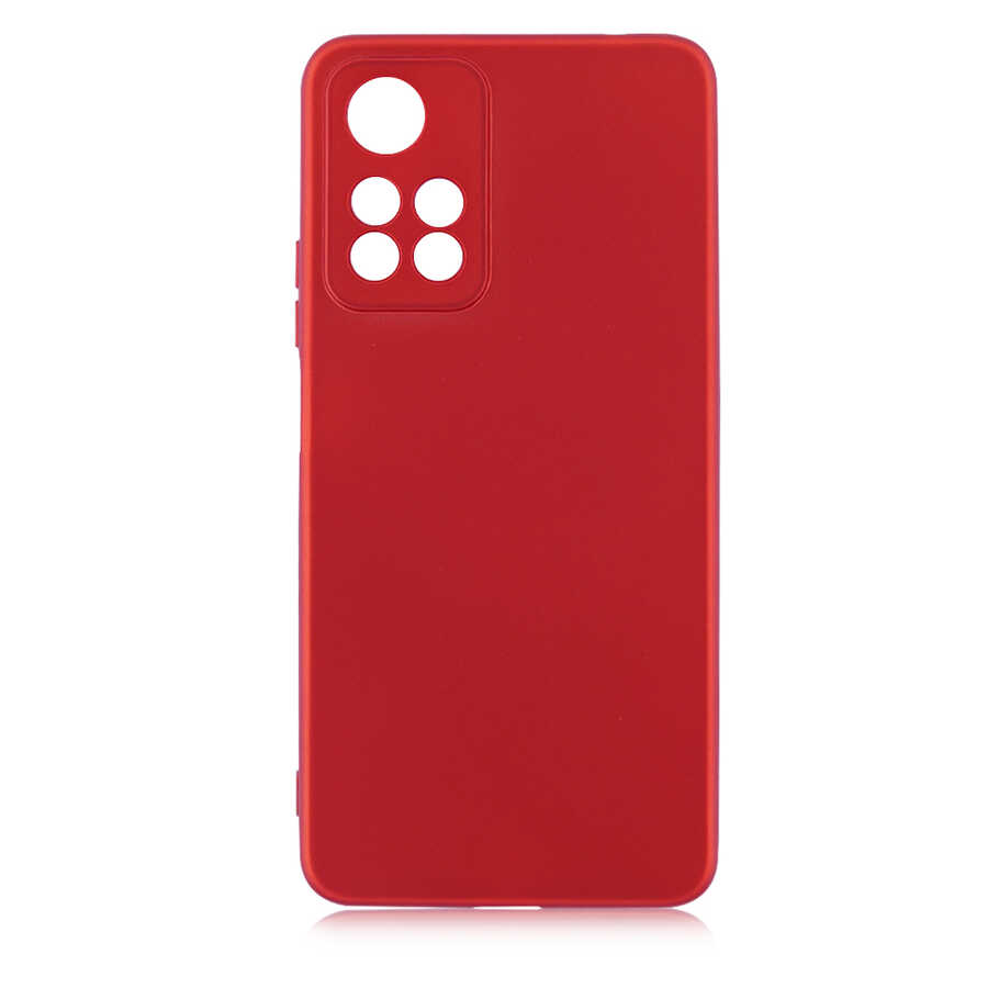 Xiaomi Uyumlu  Redmi Note 11 Pro Plus 5G Kılıf Zore Premier Silikon Kapak-Kırmızı