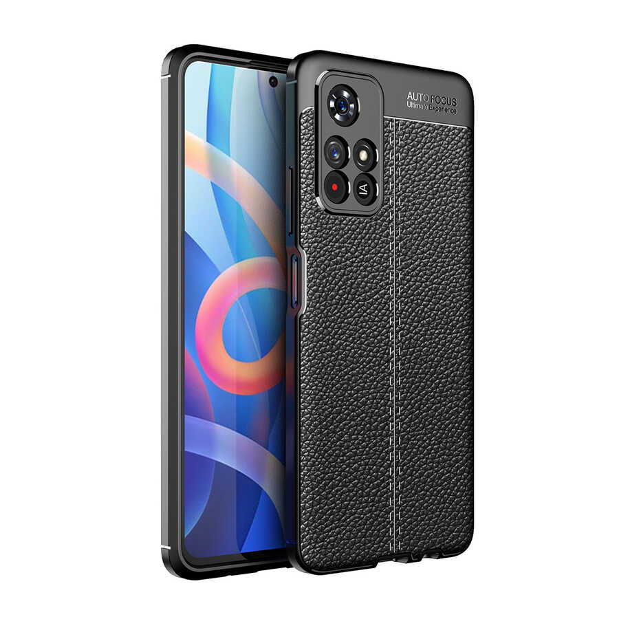 Xiaomi Uyumlu  Redmi Note 11T 5G Kılıf Zore Niss Silikon Kapak-Siyah