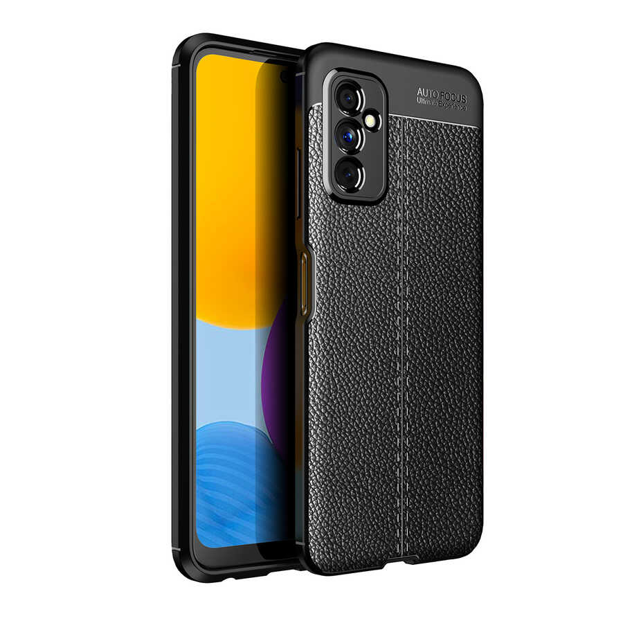 Galaxy Uyumlu M52 Kılıf Zore Niss Silikon Kapak-Siyah