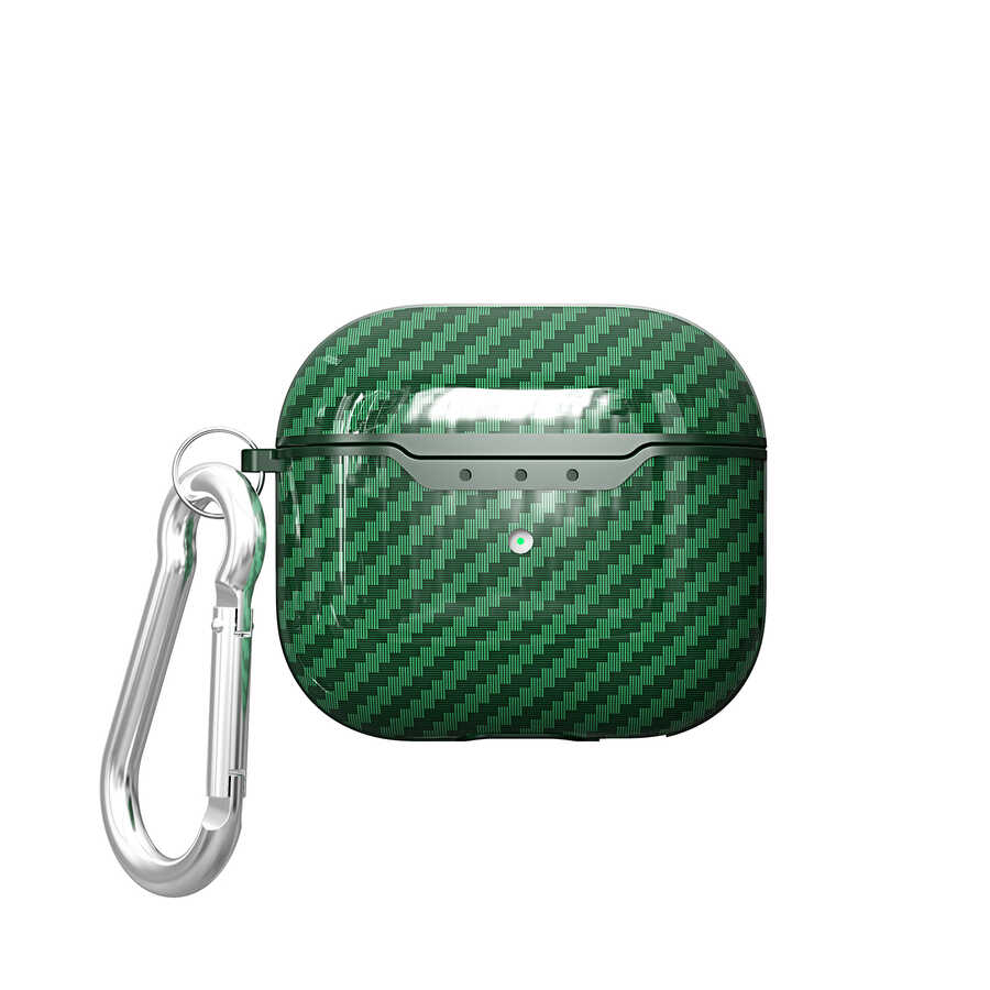Airpods Uyumlu 3. Nesil Kılıf Zore Airbag 05 Silikon-Yeşil