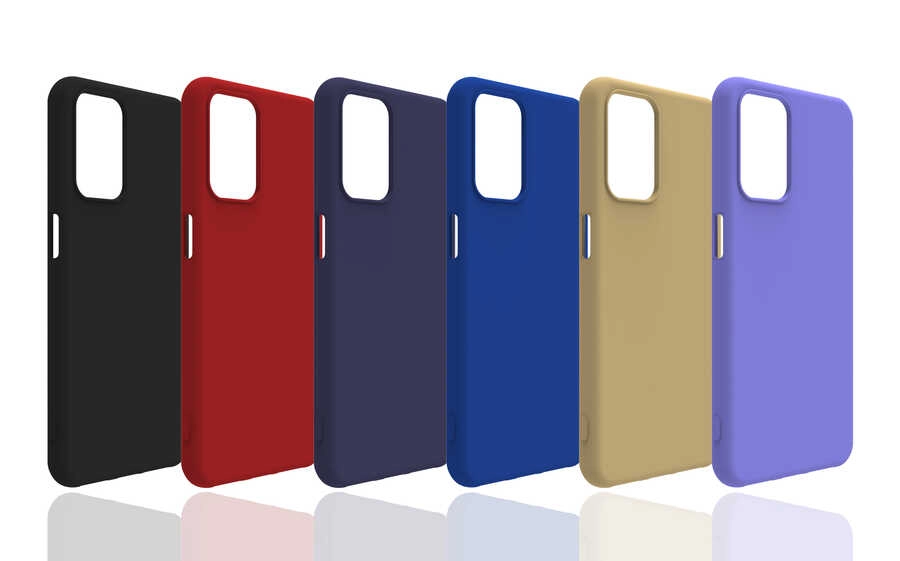 Oppo A55 4G Kılıf Zore Biye Silikon