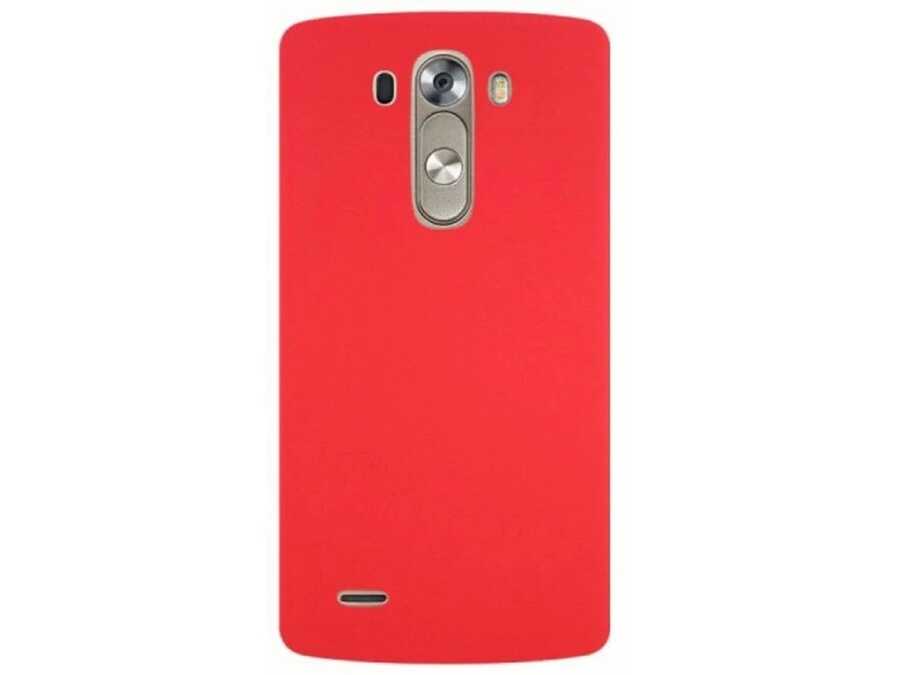 LG G3 Kılıf Zore Premier Silikon Kapak-Kırmızı