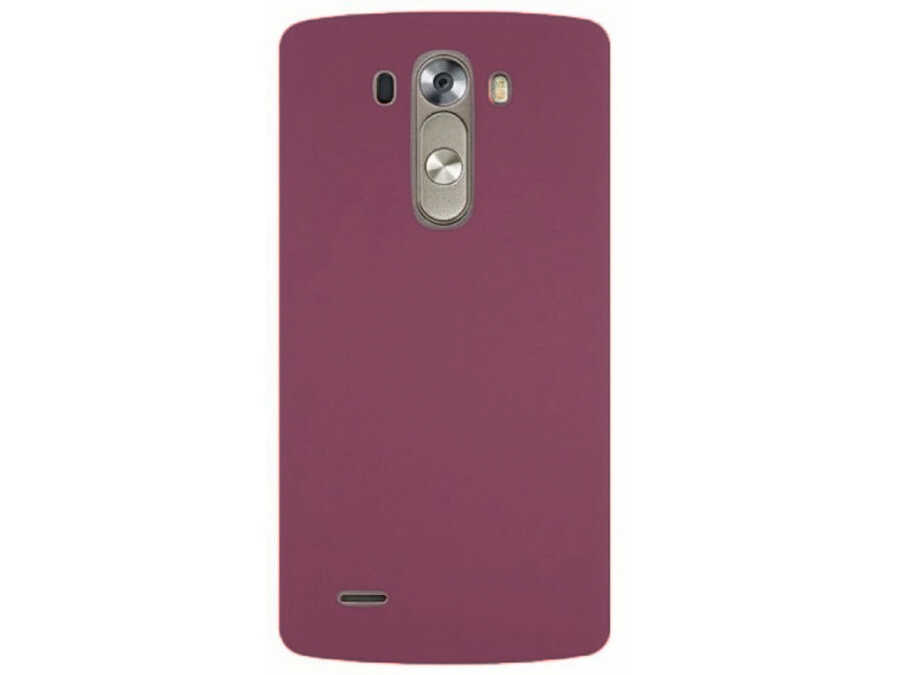 LG G3 Kılıf Zore Premier Silikon Kapak-Mürdüm