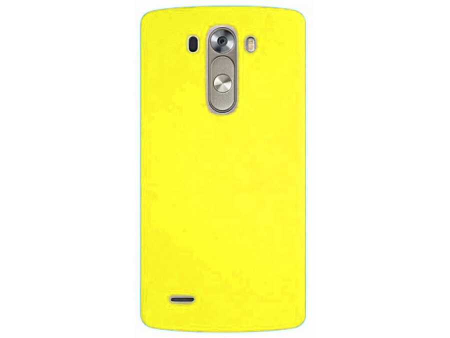 LG G3 Kılıf Zore Premier Silikon Kapak-Sarı